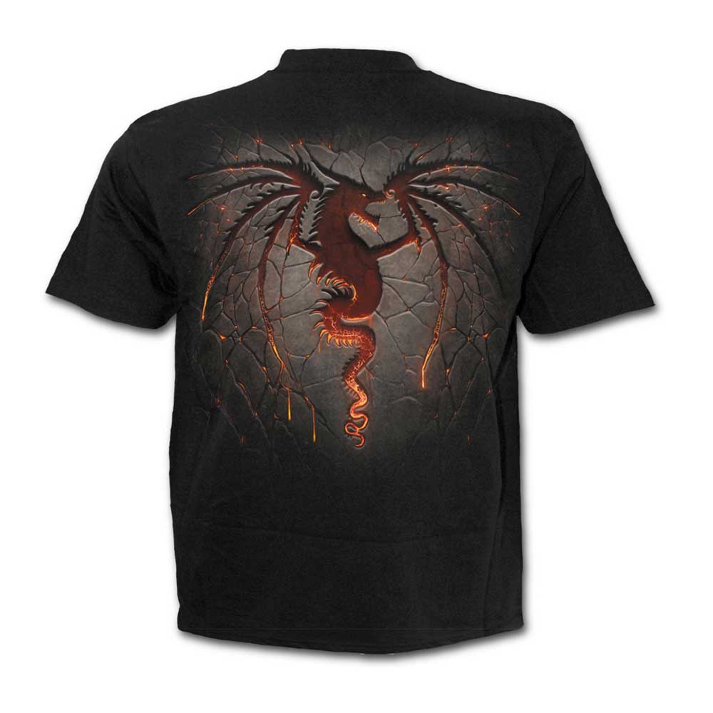 Spiral - DRAGON FURNACE Kids Tshirt - Black